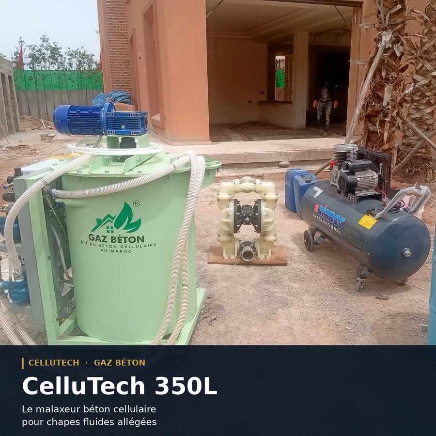 CelluTech‑350L | Malaxeur béton cellulaire pour chape fluide